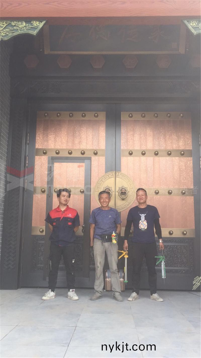 对开庭院铜门百度图片_20200827170032