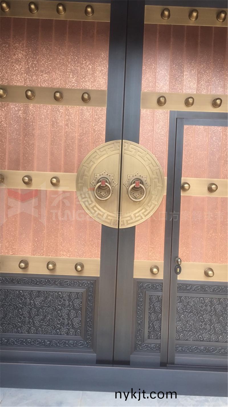 对开庭院铜门百度图片_20200827170048