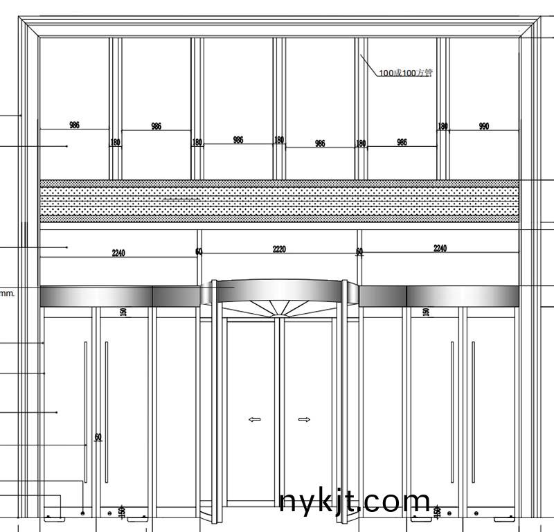 酒泉金塔锦程大酒店礼宴中心两翼旋转门 酒泉金塔锦程大酒店礼宴中心两翼旋转门