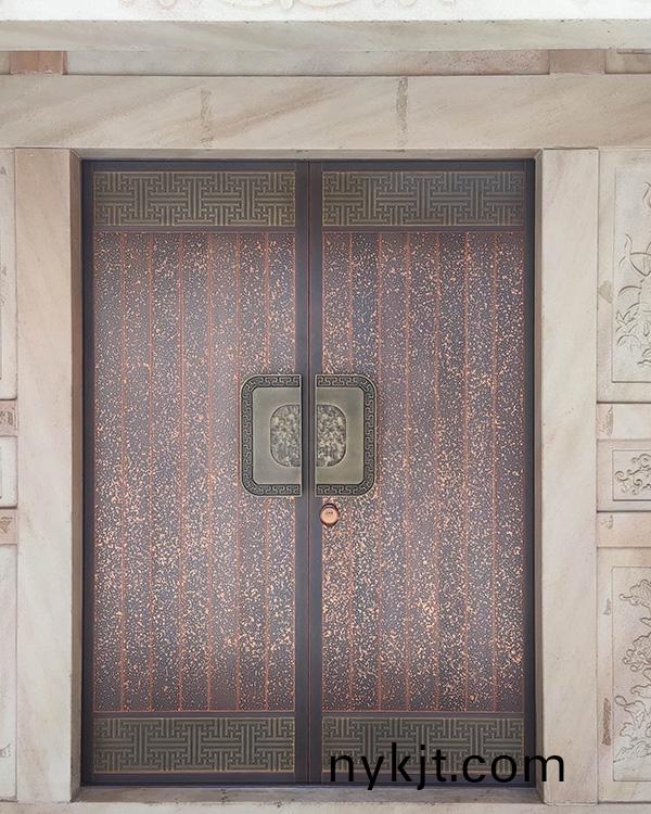 榆林神木市店塔镇自建房庭院铜门  榆林神木市店塔镇自建房庭院铜门