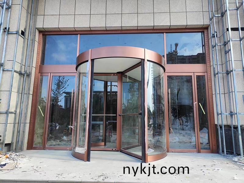 渭南白水泉州湾酒店三翼手动旋转门 渭南白水泉州湾酒店三翼手动旋转门