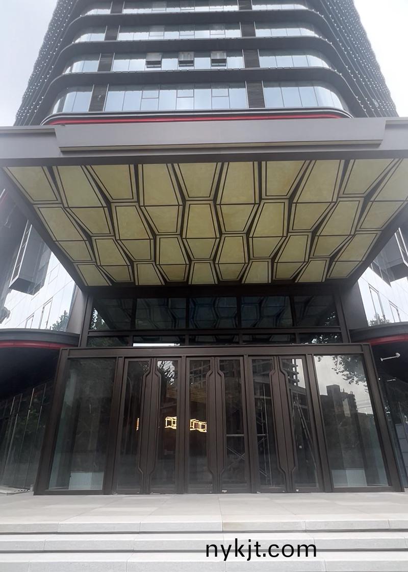 西安嘉园尚悦售楼中心自动门和雨棚 西安嘉园尚悦售楼中心自动门和雨棚